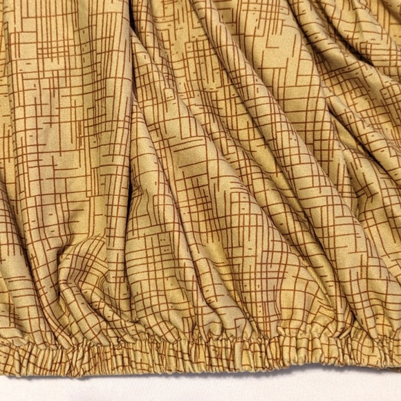 Sofa Guards 3-Seater Sofa Loveseat Stretch Slip Cover Gold/Brown Geometric Print - Picture 3 of 11